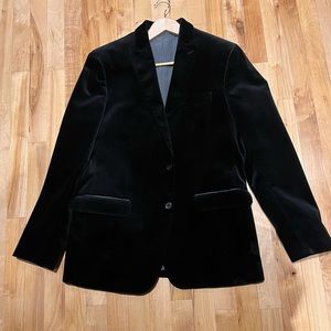 Banana Republic Black Velvet Blazer